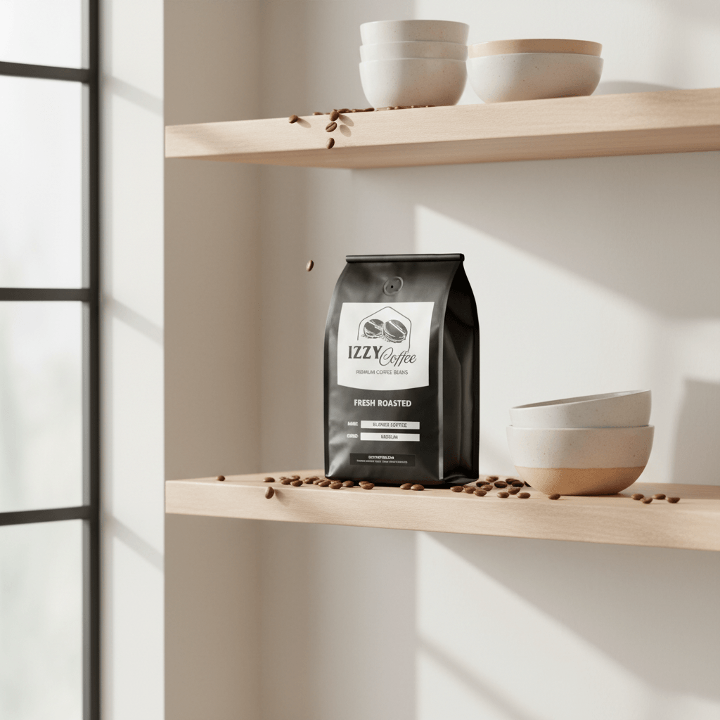 Blonde Coffee Izzy Coffee fresh roasted coffee lifestyle image for brewing and gifting