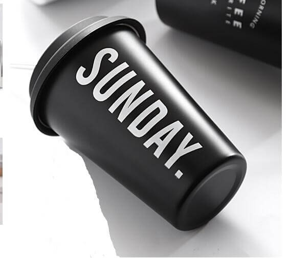 Stainless Steel Coffee Cup with Lid Izzy Coffee brewing accessory detail image for home coffee setup