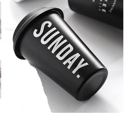 Stainless Steel Coffee Cup with Lid Izzy Coffee brewing accessory detail image for home coffee setup