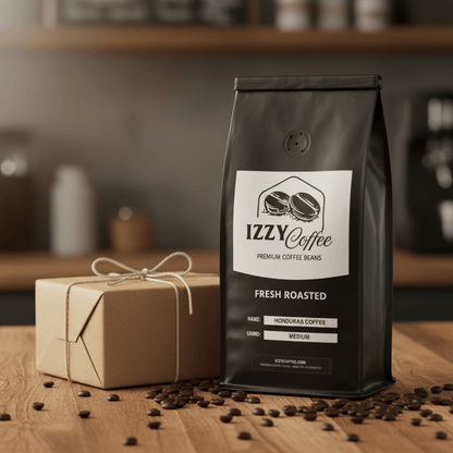 Honduras Coffee Izzy Coffee fresh roasted coffee lifestyle image for brewing and gifting