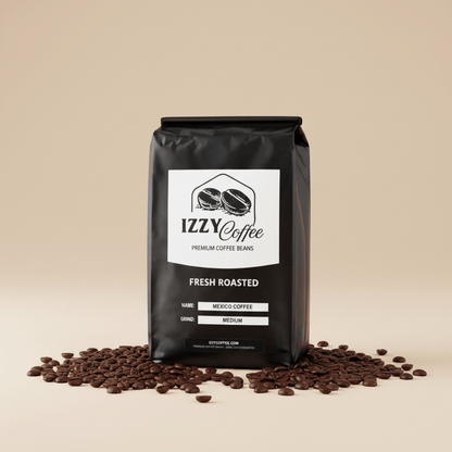 Mexico Coffee Izzy Coffee fresh roasted coffee lifestyle image for brewing and gifting