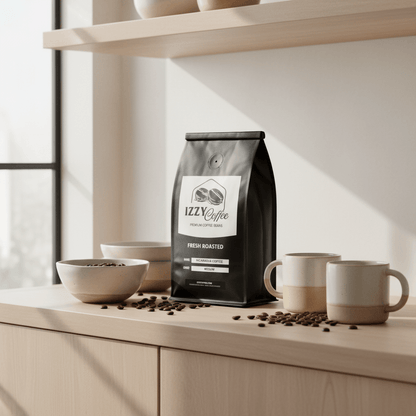 Nicaragua Coffee Izzy Coffee fresh roasted coffee lifestyle image for brewing and gifting
